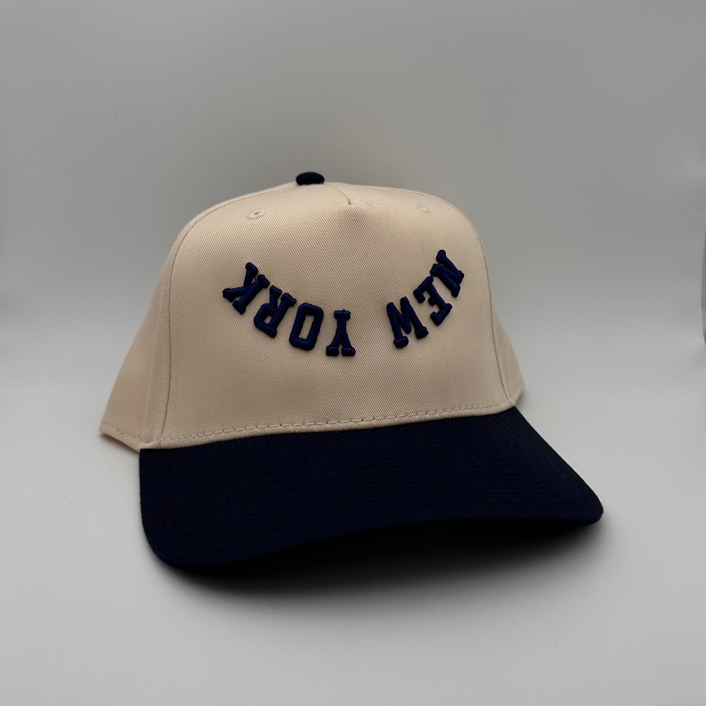 The New York Hat - Natural/Navy