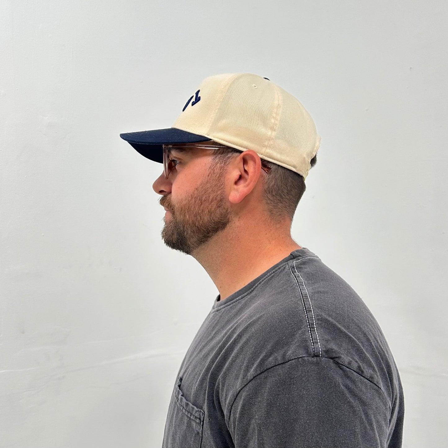 The Tampa Hat - Natural/Navy