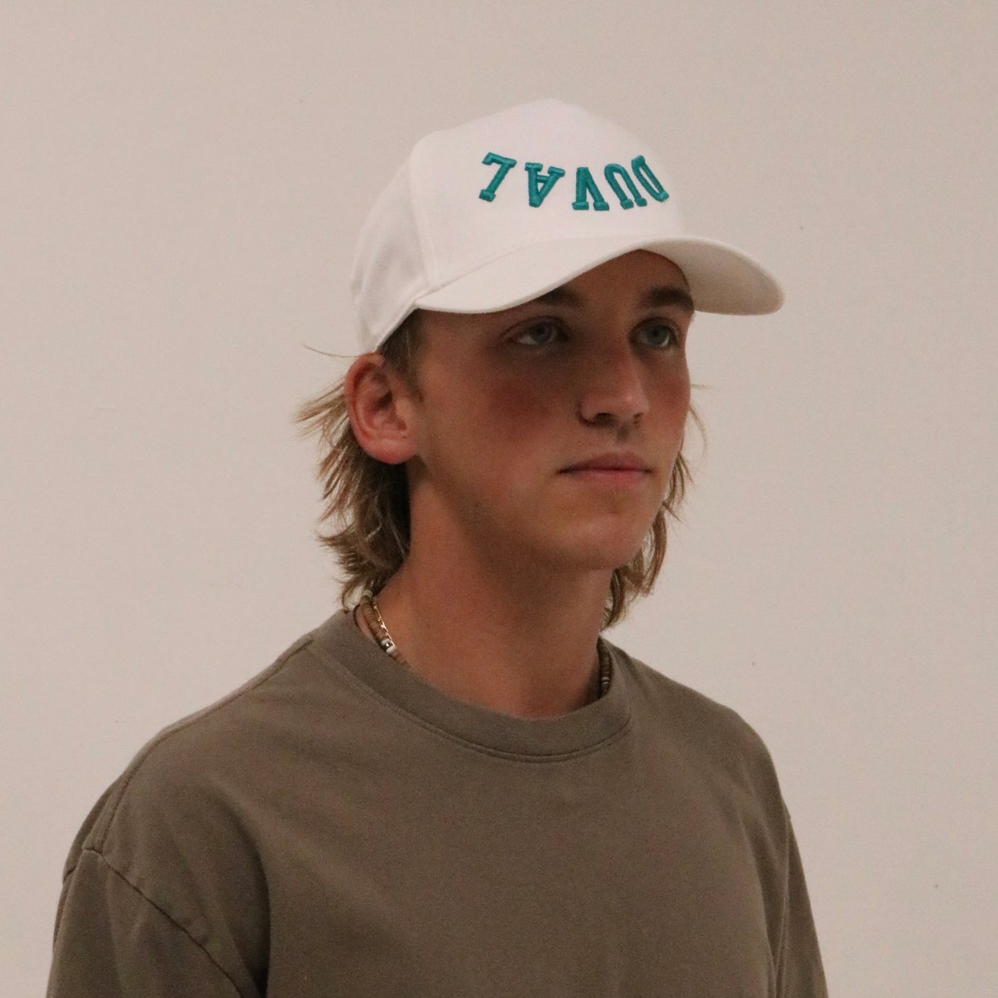 The Duval Hat - White/Teal