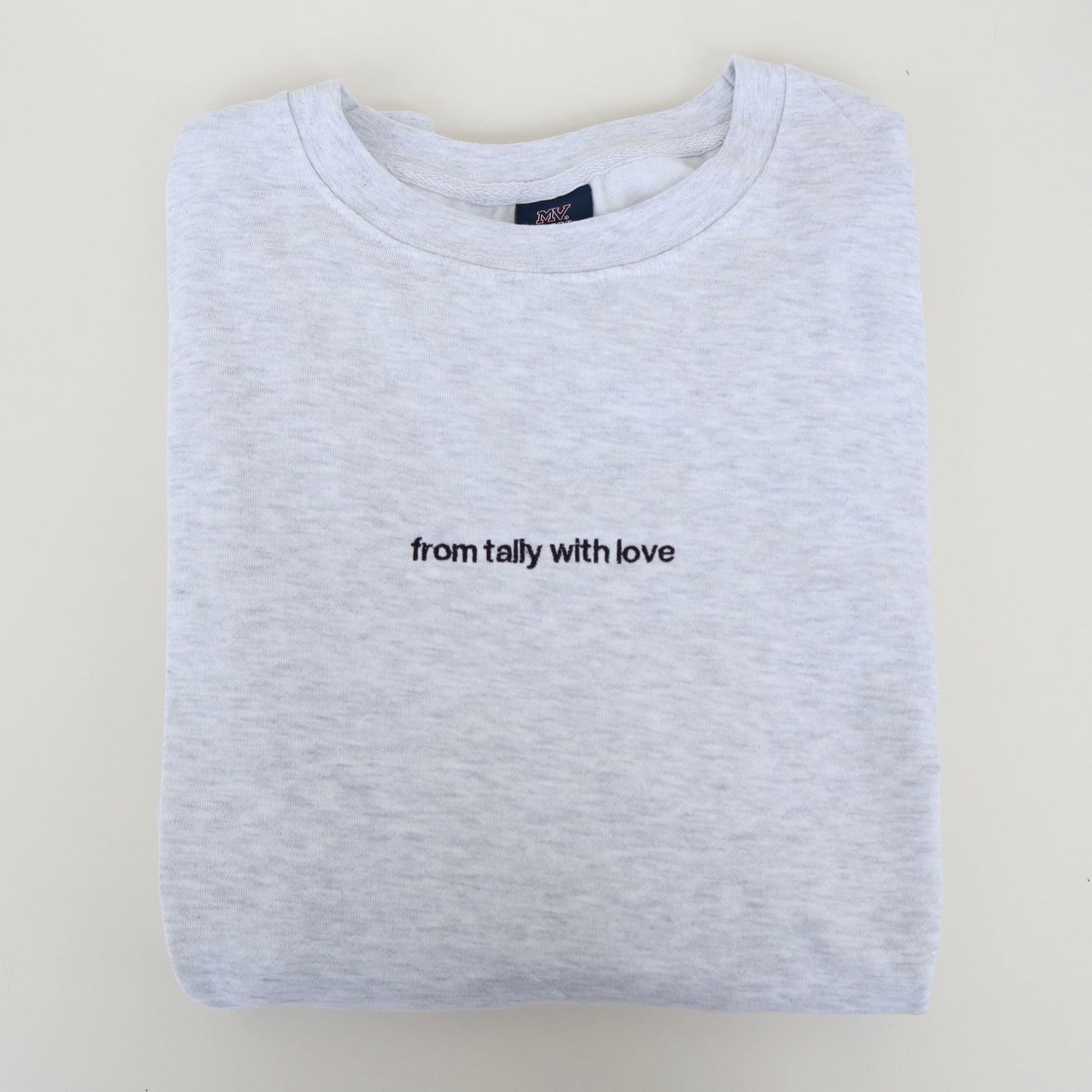 ‘from tally with love’ Crewneck