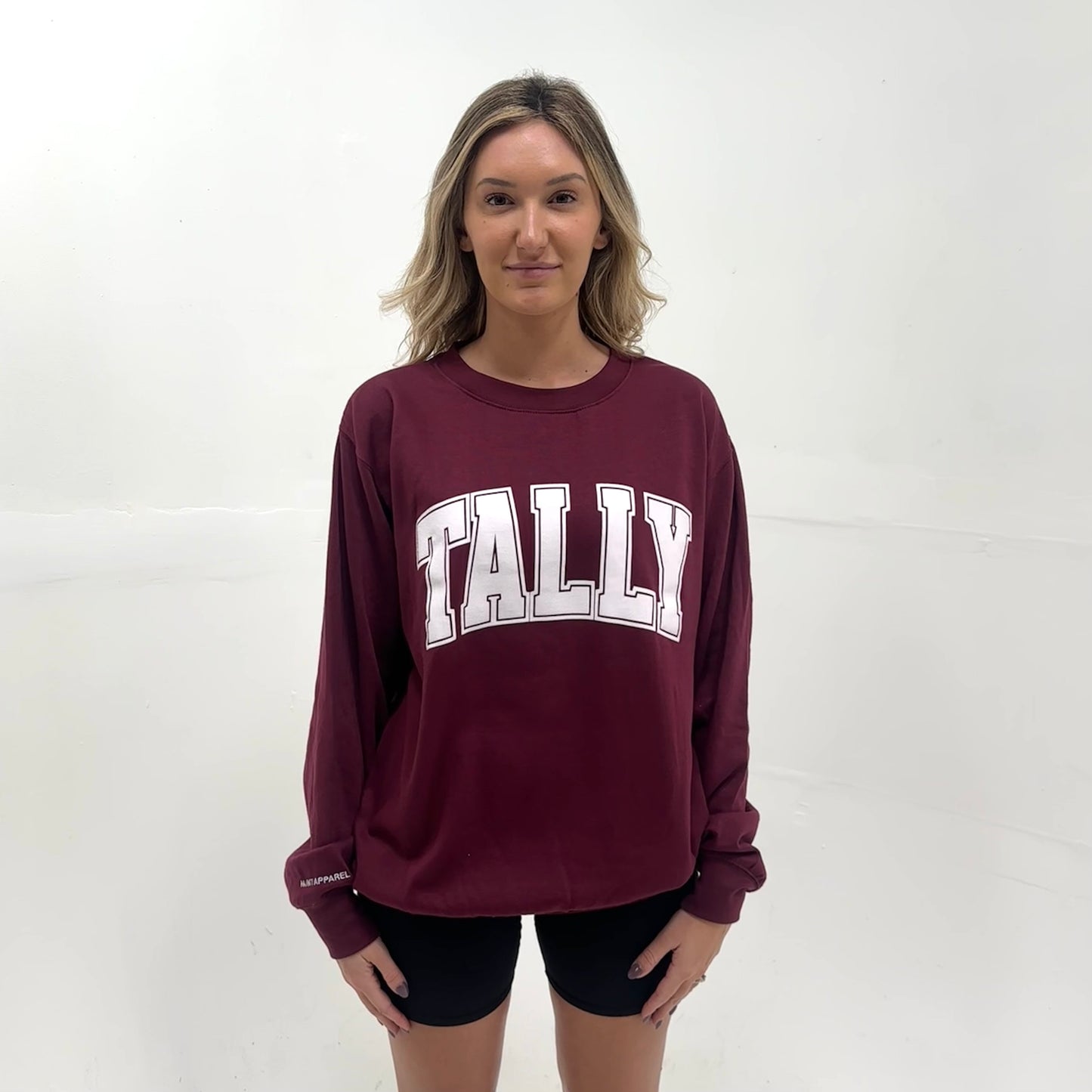 Tally Oversized Varsity Crewneck