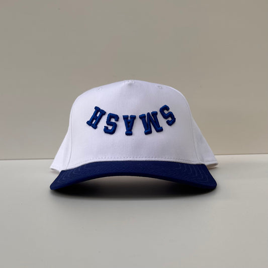 The SMASH Hat - White/Royal Blue