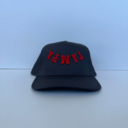 The Tampa Hat - Grey/Red