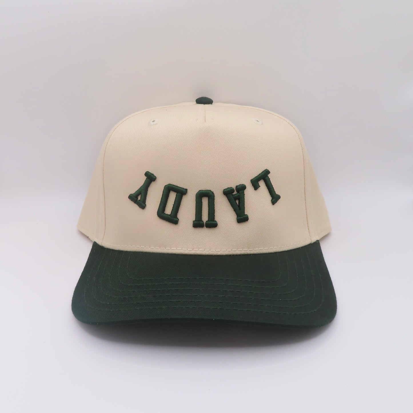 The Laudy Hat - Natural/Dk Green