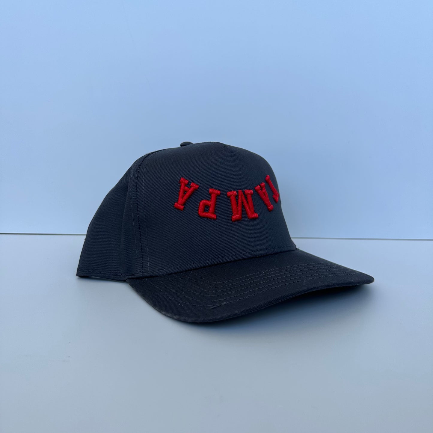 The Tampa Hat - Grey/Red