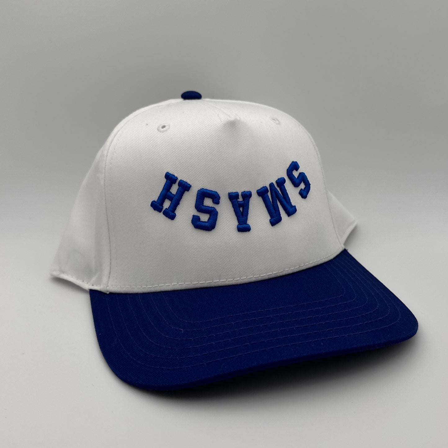 The SMASH Hat - White/Royal Blue