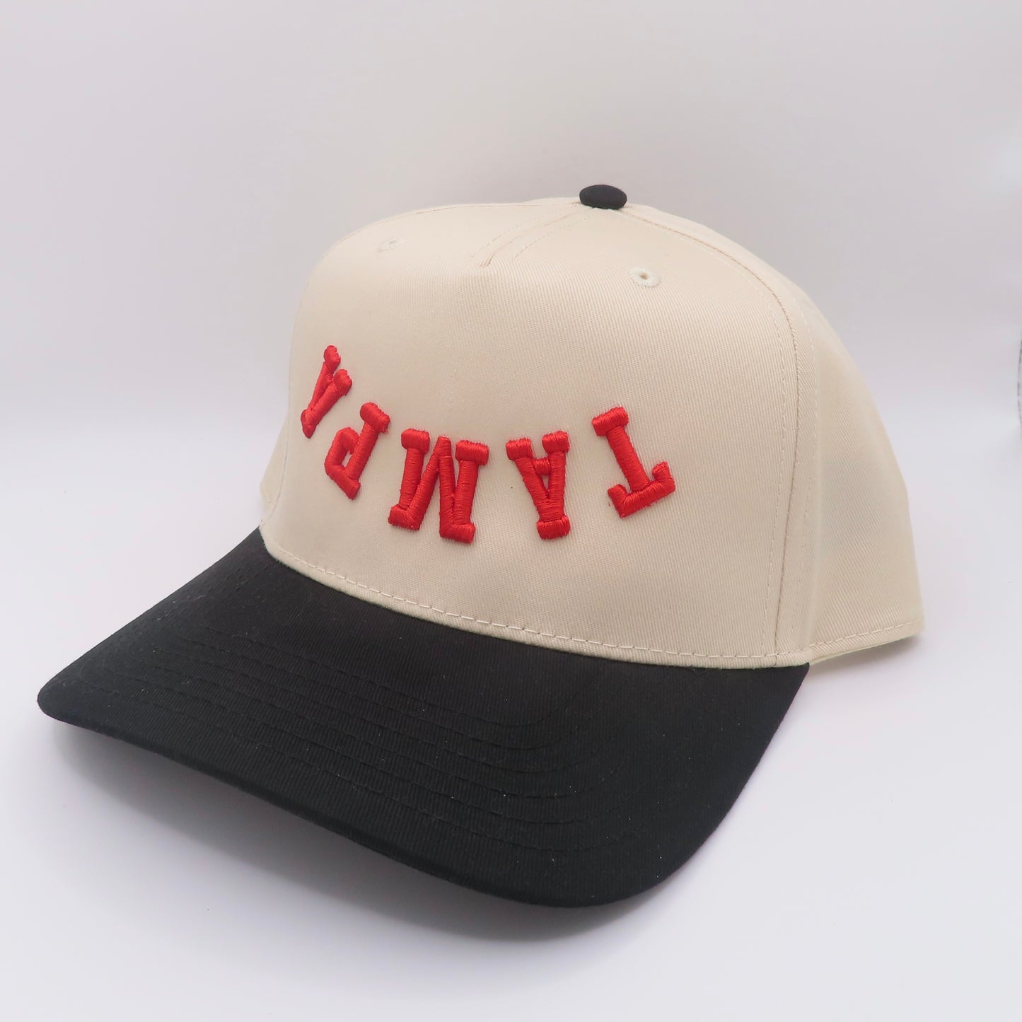 The Tampa Hat - Natural/Black/Red