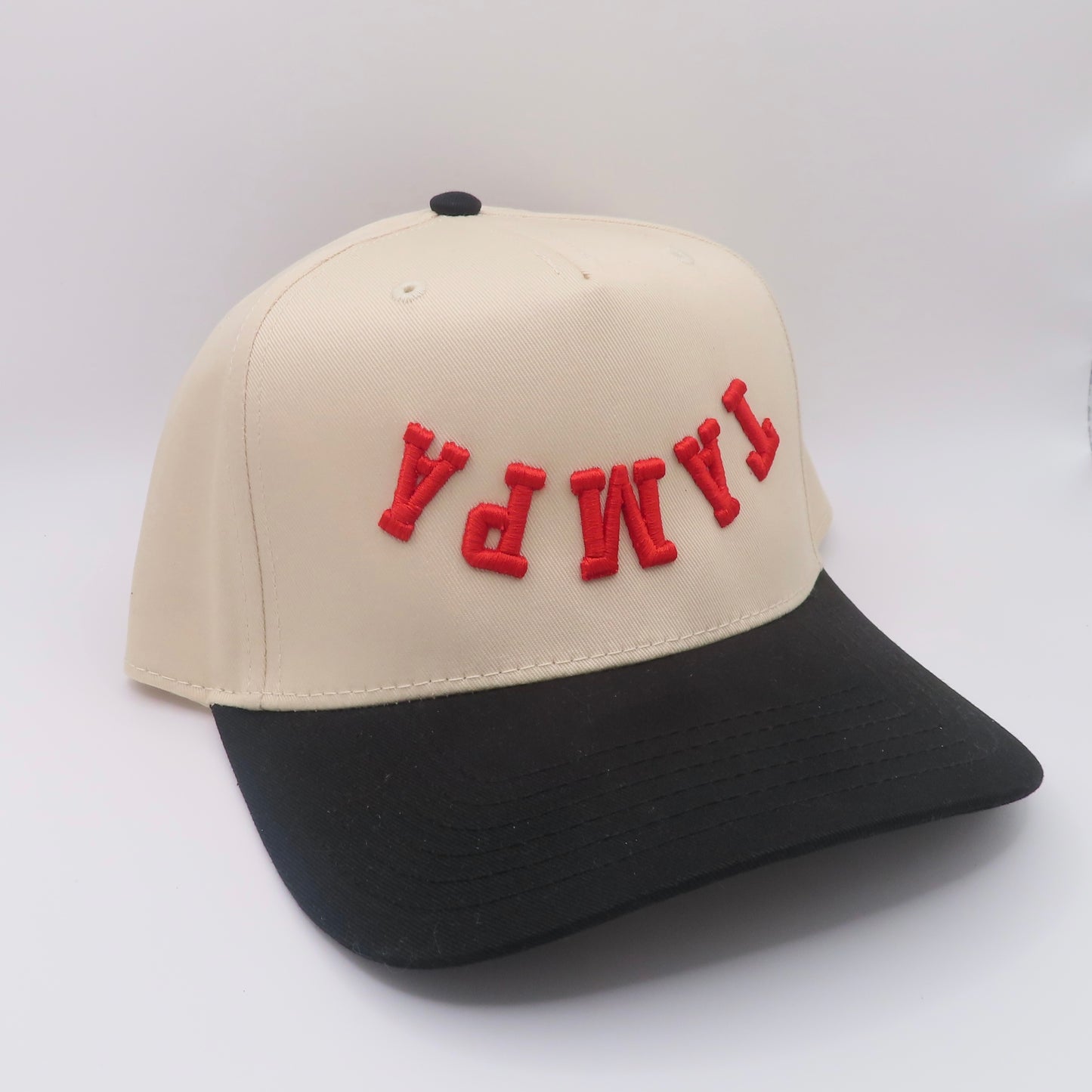 The Tampa Hat - Natural/Black/Red