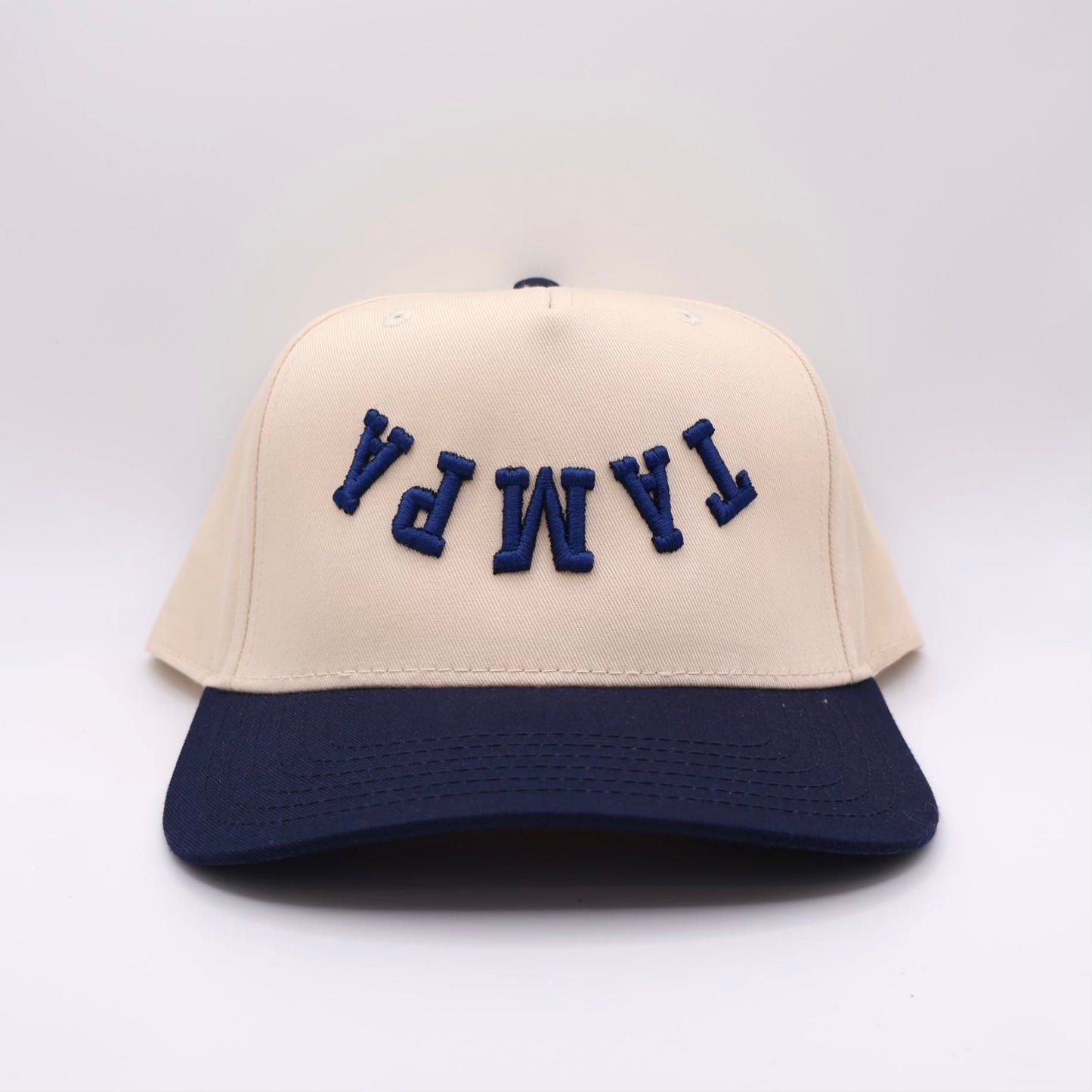 The Tampa Hat - Natural/Navy