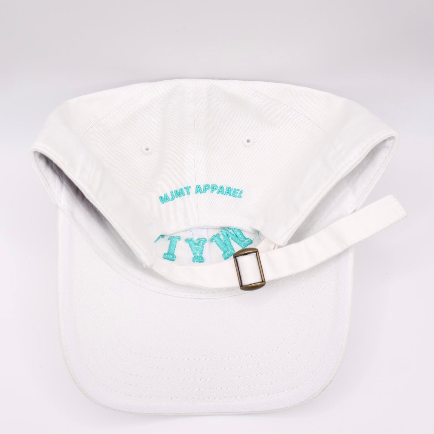 The Miami Dad Hat - White/Teal