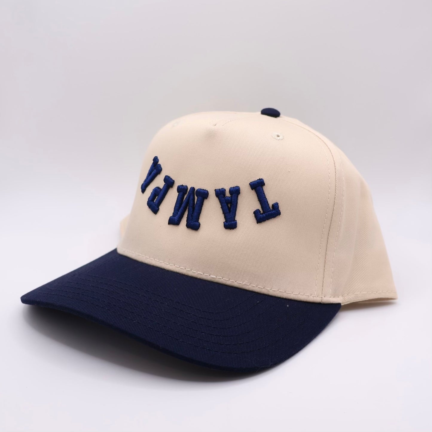 The Tampa Hat - Natural/Navy