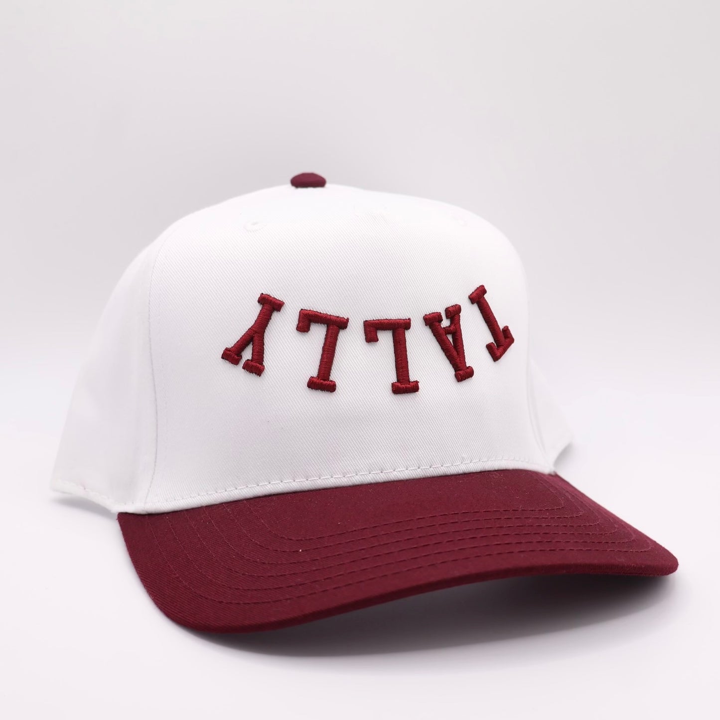 The Tally Hat - White/Garnet