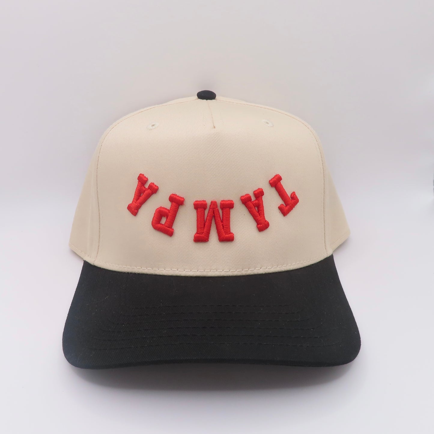 The Tampa Hat - Natural/Black/Red