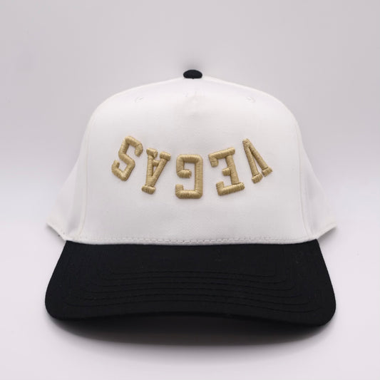 The Vegas Hat - White/Black