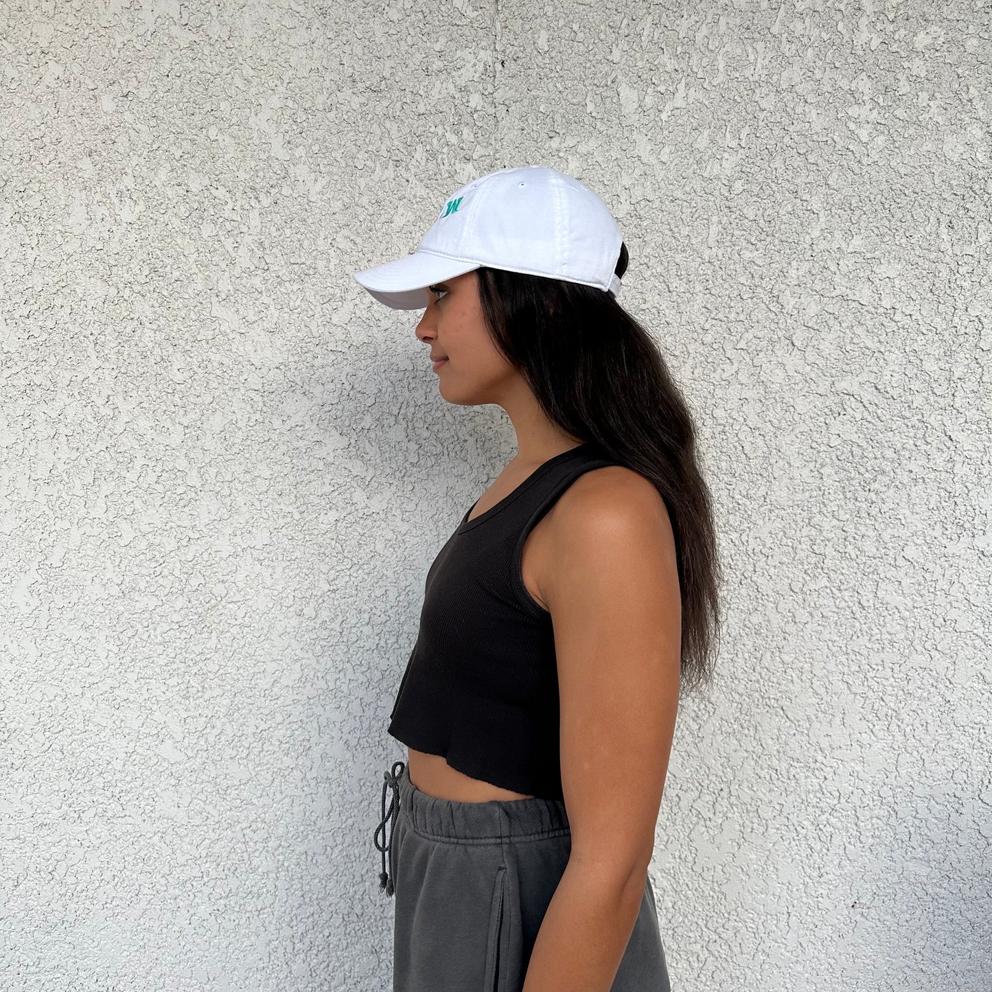 The Miami Dad Hat - White/Teal