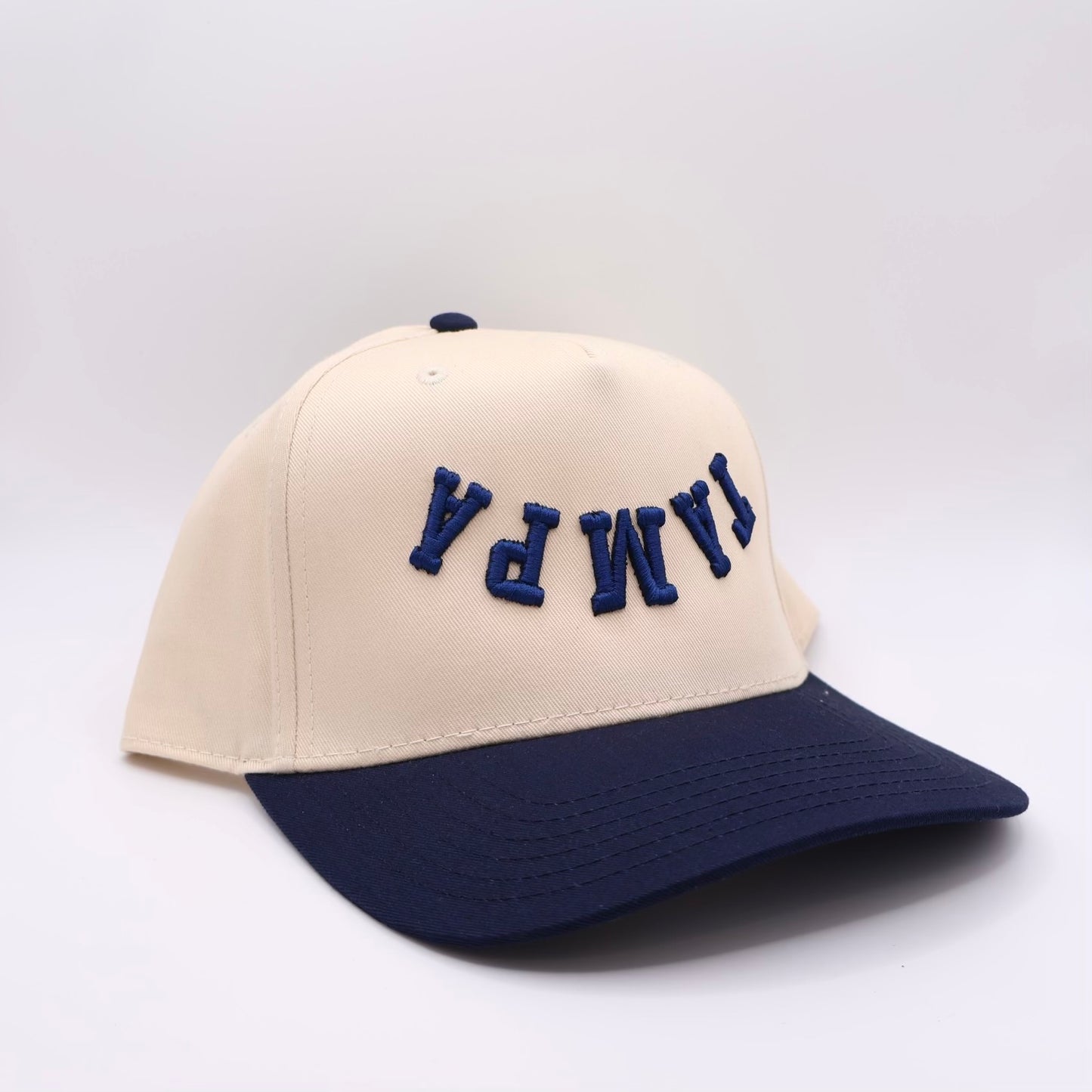 The Tampa Hat - Natural/Navy