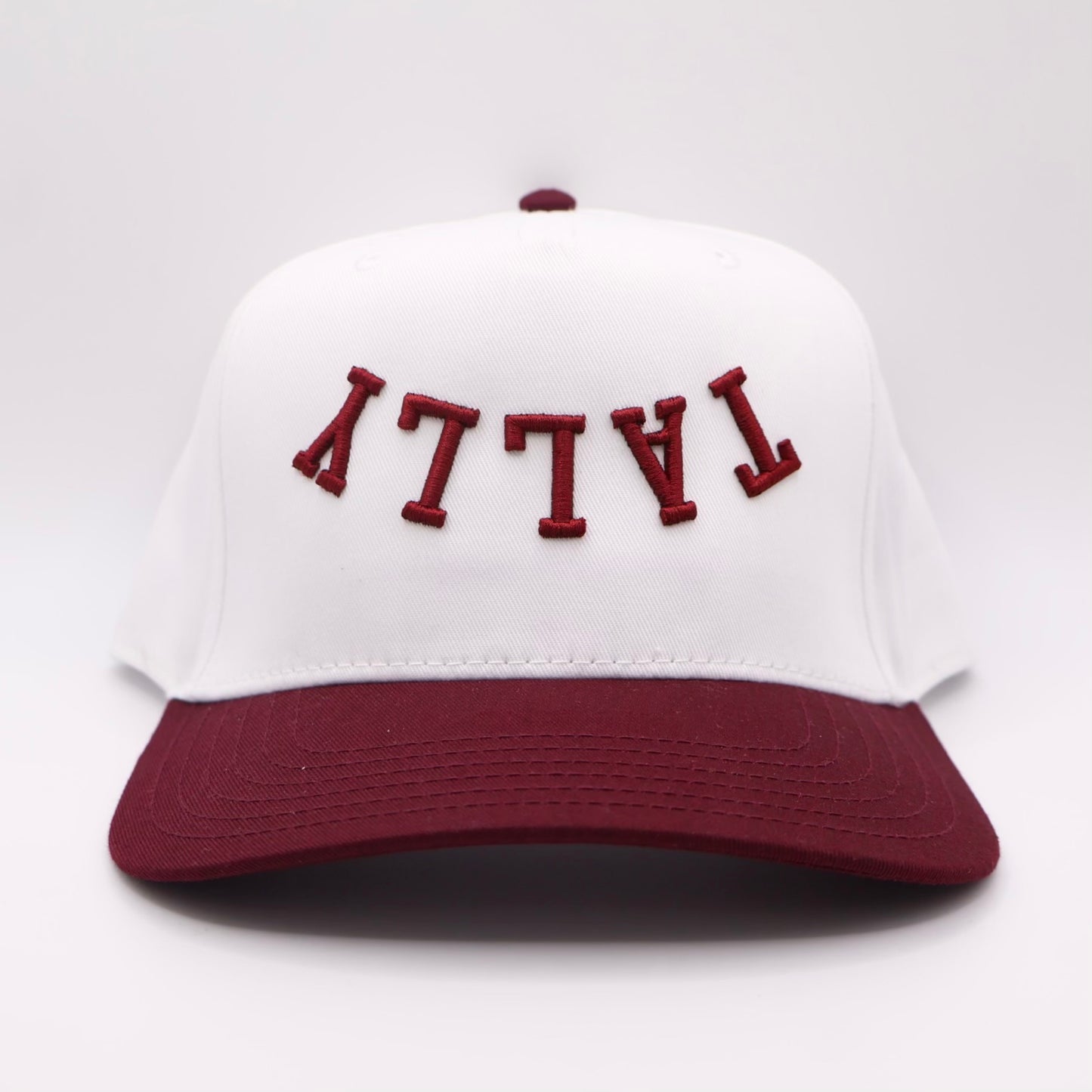 The Tally Hat - White/Garnet