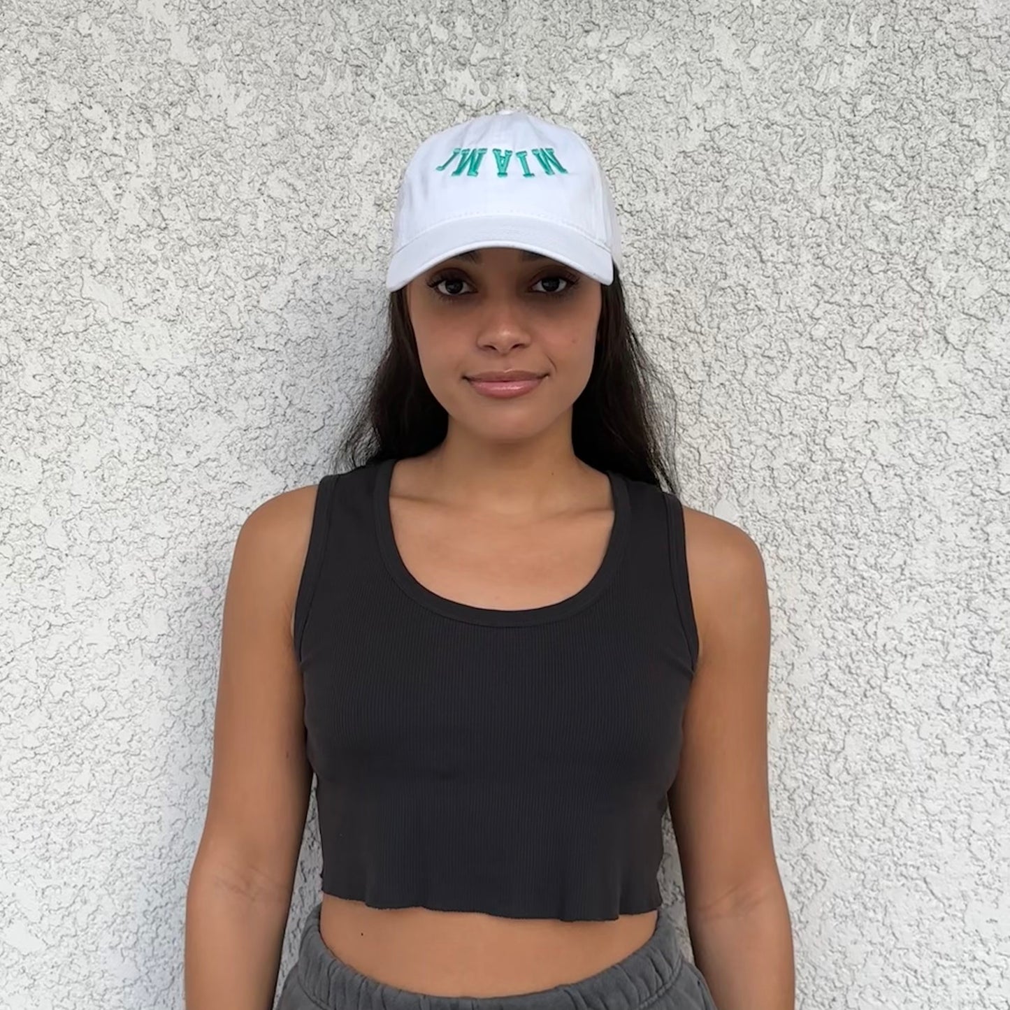 The Miami Dad Hat - White/Teal