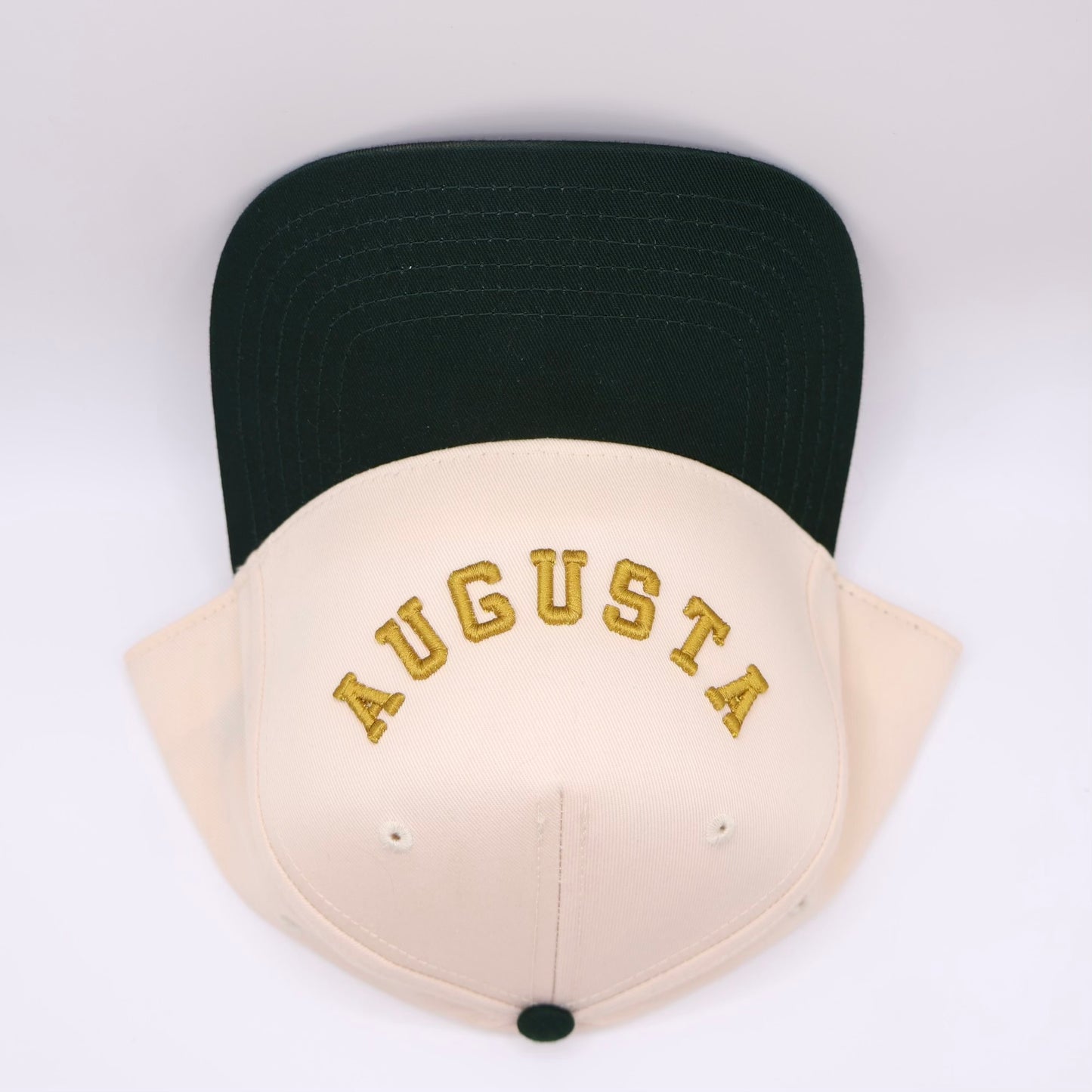 The Augusta Hat - Natural/Dk Green