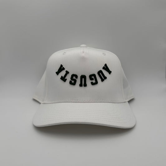 The Augusta Hat - White/Dk Green