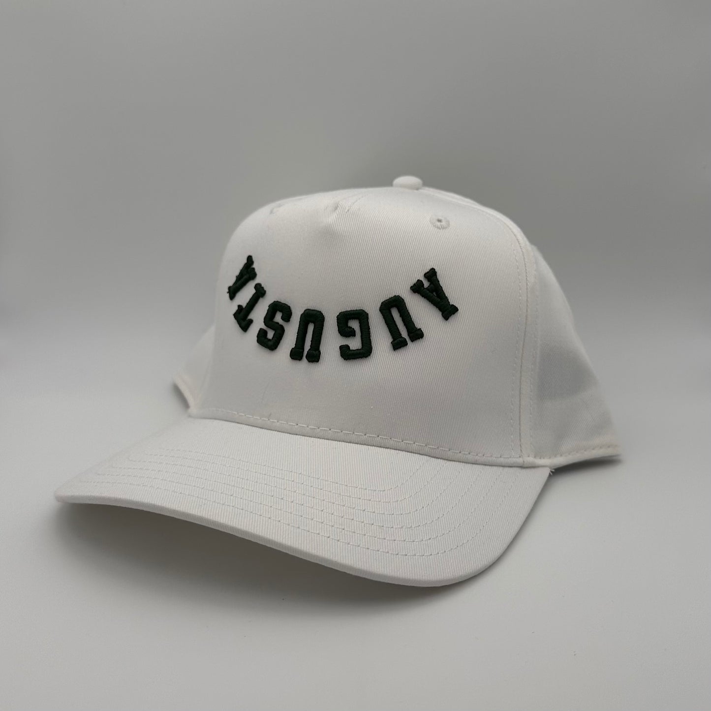 The Augusta Hat - White/Dk Green
