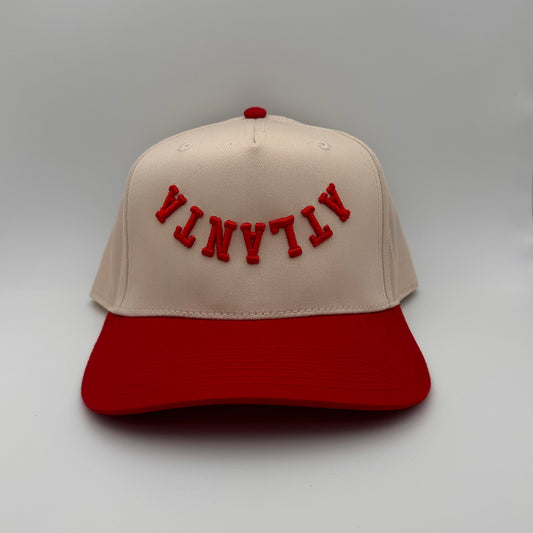 The Atlanta Hat - Natural/Red