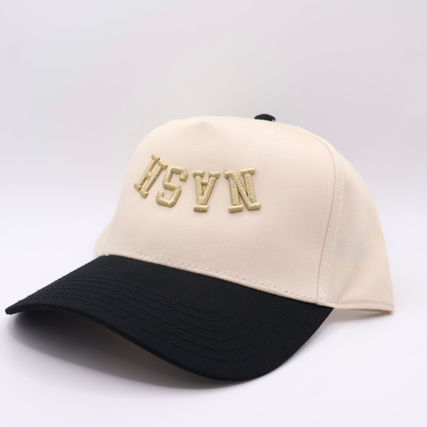 The Nash Hat - Natural/Black/Gold